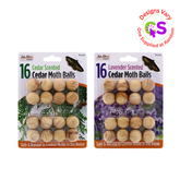 16PK ASSORTED CEDAR MOTH BALLS